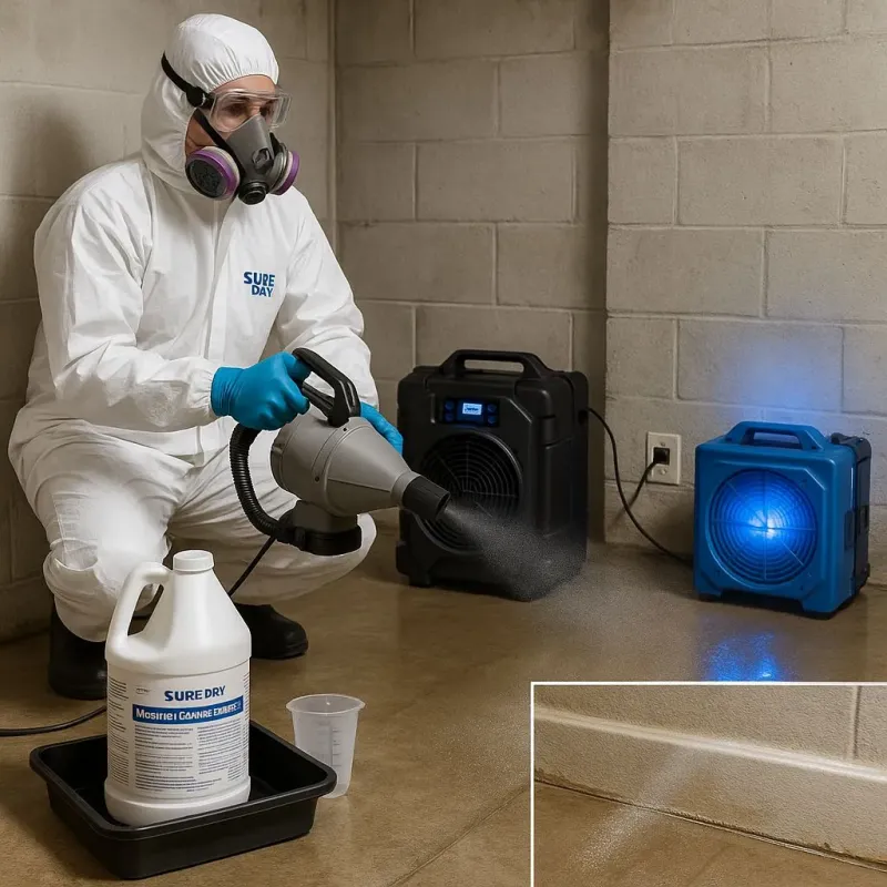 Sanitization and Odor Removal process in Sherwood Shores, TX