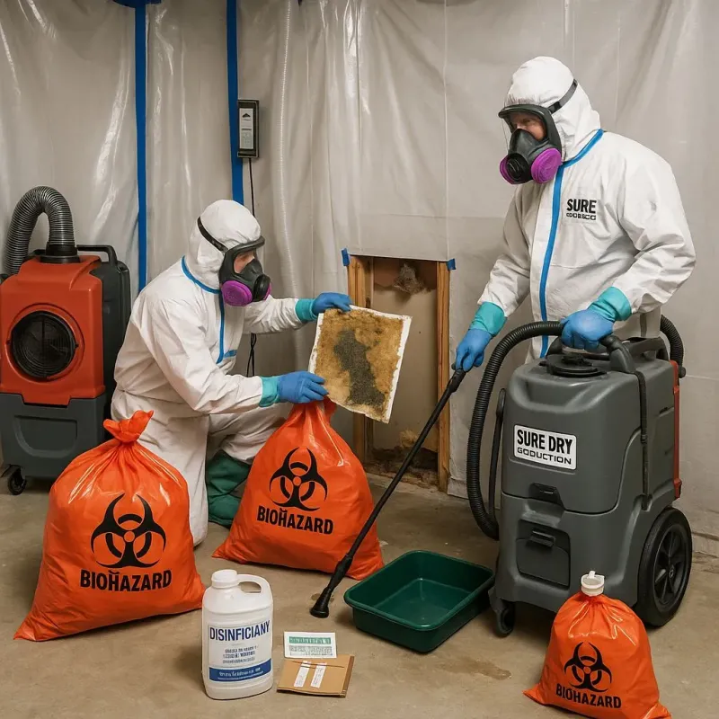 Contaminated Water Handling Protocols process in Sherwood Shores, TX