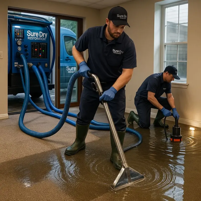 Water Extraction and Removal process in Sherwood Shores, TX